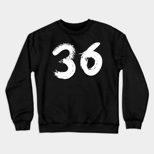 Number 36 Crewneck Sweatshirt by Erena Samohai